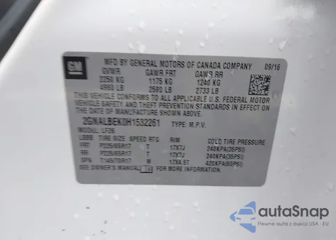 2017 Chevrolet Equinox Ls from USA, damaged, VIN 2GNALBEK0H1532261